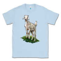 Dusty Blue Kiko Goat Classic Tee - LillyAllenDesigns