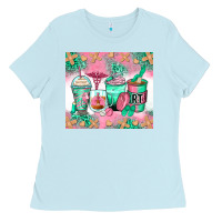 Baby Blue respiratory therapist coffee cups Ladies Tee - Zillion Design Studio
