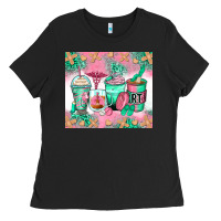 Black respiratory therapist coffee cups Ladies Tee - Zillion Design Studio