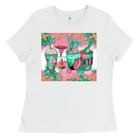 White respiratory therapist coffee cups Ladies Tee - Zillion Design Studio