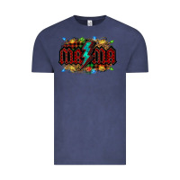 Vintage Denim lightning bolt mama christmas Vintage Tee - Jasminsmagicworld