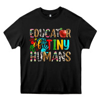 Black educator of tiny humans Heavy Core Tee - Zillion Design Studio