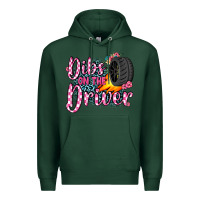 Sports Green dibs on the driver Premium Hoodie - JahusDesignShop