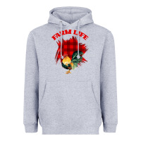 Heather Grey Farm Life Heavyweight Hoodie - Bettercallsaul