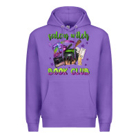 Purple Salem witch book club Premium Hoodie - NancyCooperArtShop