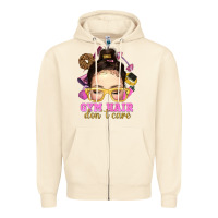 Sandshell Messy Bun Gym Hair Don't Care Bbs Zipper Hoodie - BundleAndBundleShop