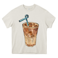 Cream iced latte Heavy Core Tee - BarkalooDesign