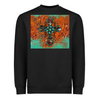 Black western cross tumbler Heavyweight Sweatshirt - Jasminsmagicworld