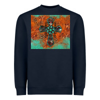 Navy western cross tumbler Heavyweight Sweatshirt - Jasminsmagicworld