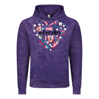 Cloud Purple dental life element heart Vintage Hoodie - AdoDesignShop