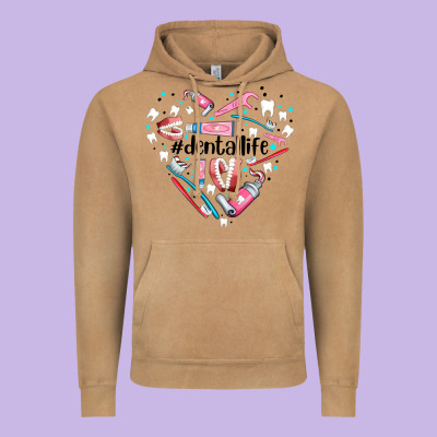 Dental Life Element Heart Vintage Hoodie Designed By Adodesignshop