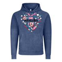 Vintage Denim dental life element heart Vintage Hoodie - AdoDesignShop