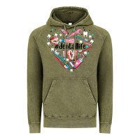 Vintage Olive dental life element heart Vintage Hoodie - AdoDesignShop
