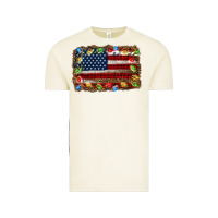 Vintage Arctic christmas american flag background Vintage Tee - Jasminsmagicworld