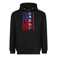 Black Daddy American Flag Heavyweight Hoodie - Bettercallsaul