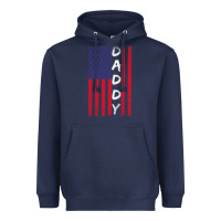 Navy Daddy American Flag Heavyweight Hoodie - Bettercallsaul