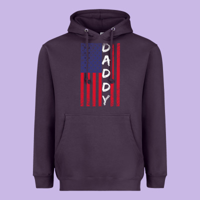Daddy American Flag Heavyweight Hoodie Designed By Bettercallsaul