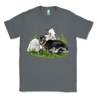 Charcoal Heather two baby nigerian dwarf goat Classic Tee - LillyAllenDesigns