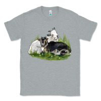 Heather Grey two baby nigerian dwarf goat Classic Tee - LillyAllenDesigns