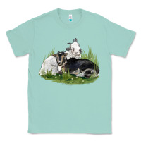 Seafoam two baby nigerian dwarf goat Classic Tee - LillyAllenDesigns