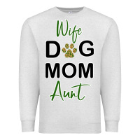 Oatmeal Heather Wife Dog Mom Aunt Premium Sweatshirt - Bettercallsaul
