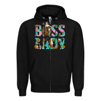 Black Boss Lady Zipper Hoodie - BundleAndBundleShop