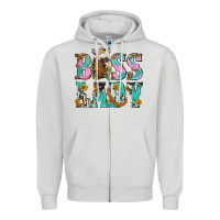 Dove Grey Boss Lady Zipper Hoodie - BundleAndBundleShop