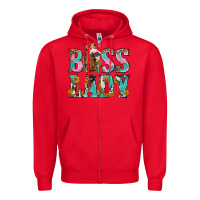 Red Boss Lady Zipper Hoodie - BundleAndBundleShop