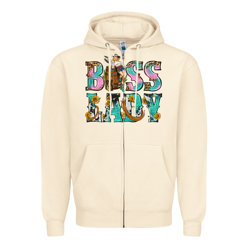 Boss Lady Zipper Hoodie by BundleAndBundleShop | Teevron