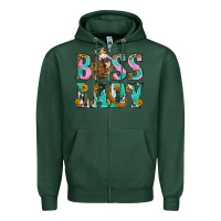 Sports Green Boss Lady Zipper Hoodie - BundleAndBundleShop