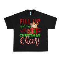 Black fill up your cup with christmas cheer Urban Heavy Tee - Jasminsmagicworld