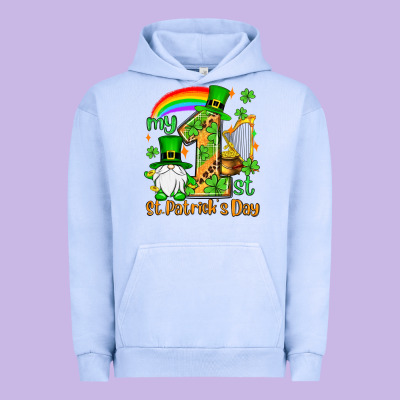 St. Patrick's My 1st St. Patrick's Day Urban Hoodie Designed By Oliviacreatesart