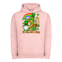 Pigment Salmon St. Patrick's My 1st St. Patrick's Day Urban Hoodie - OliviaCreatesArt