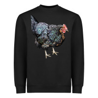 Black jersey giant chicken Heavyweight Sweatshirt - LillyAllenDesigns