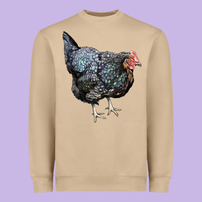 Jersey Giant Chicken Heavyweight Sweatshirt Designed By Lillyallendesigns