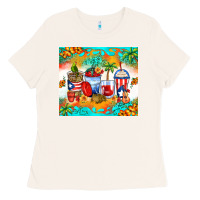 Bone puerto rico coffee cups Ladies Tee - Zillion Design Studio