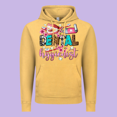 Dental Hygienist Vintage Hoodie Designed By Adodesignshop