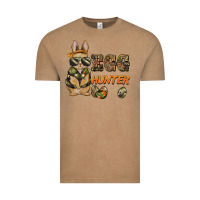 Vintage Coffee easter egg hunter rabbit bunny Vintage Tee - BarkalooDesign