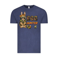 Vintage Denim easter egg hunter rabbit bunny Vintage Tee - BarkalooDesign