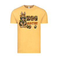 Vintage Mustard easter egg hunter rabbit bunny Vintage Tee - BarkalooDesign