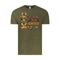 Vintage Olive easter egg hunter rabbit bunny Vintage Tee - BarkalooDesign
