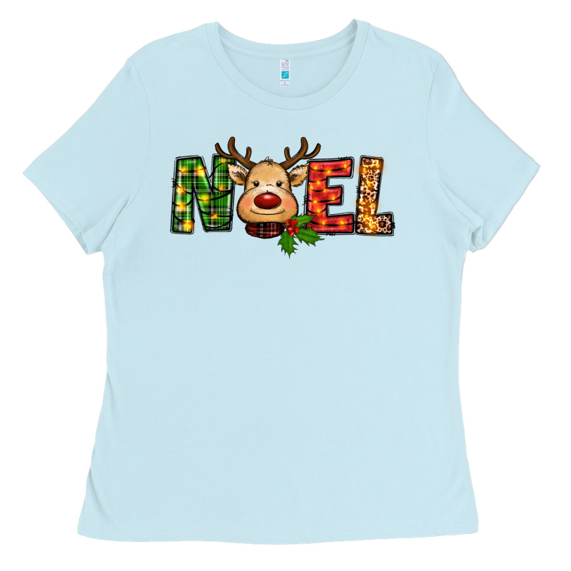 Reindeer Noel Christmas Ladies Tee by RanaPortraitStore | Teevron