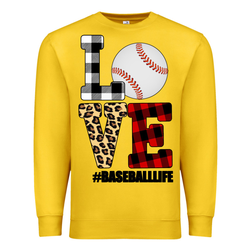 Love, Baseball Premium Sweatshirt by Bettercallsaul | Teevron