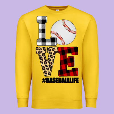 Love, Baseball Premium Sweatshirt Designed By Bettercallsaul