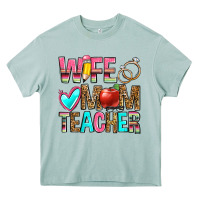 Wife Mom Teacher Heavy Core Tee | Teevron