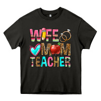 Asphalt wife mom teacher Heavy Core Tee - Zillion Design Studio