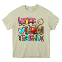 Mossy wife mom teacher Heavy Core Tee - Zillion Design Studio