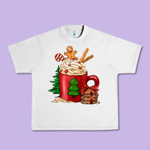 Christmas Coffee Urban Heavy Tee Designed By Jasminsmagicworld