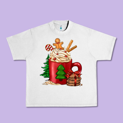 Christmas Coffee Urban Heavy Tee Designed By Jasminsmagicworld