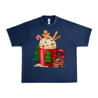 Navy Christmas coffee Urban Heavy Tee - Jasminsmagicworld